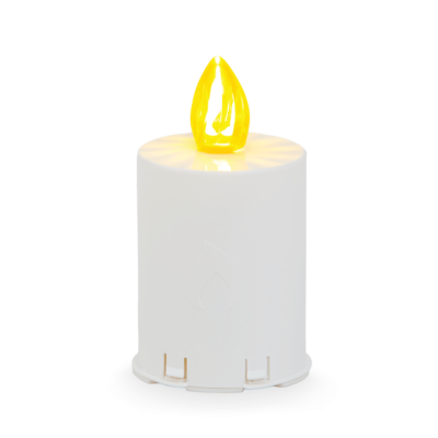 Solar candle Vestina Vesta - white