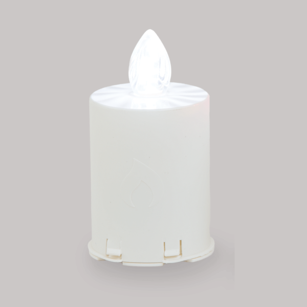 Solar candle Vestina Vesta - white