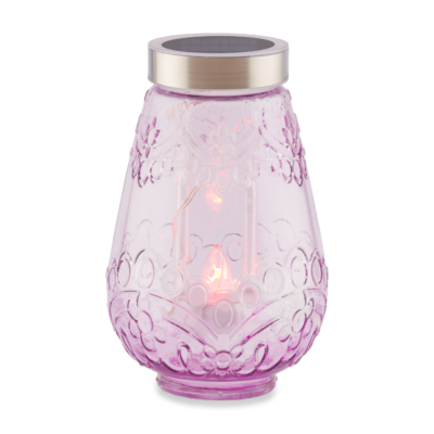 Solarna sveča Vestina Aurora - viola - 1000 dni